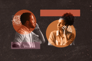 CalMatters image of people on phones