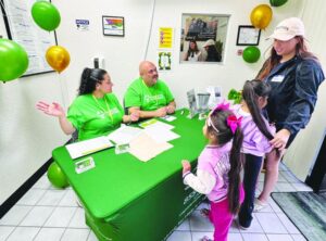 Palmdale Well-Being Center opening with staff greeting the community