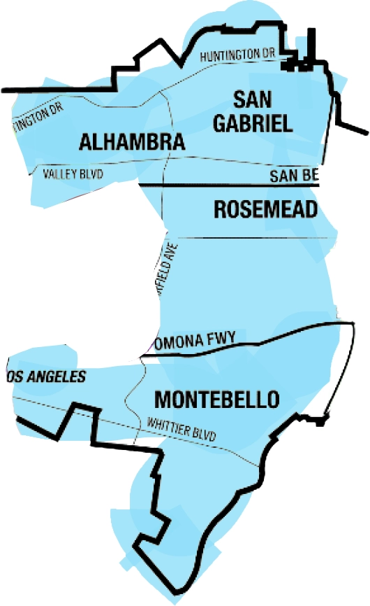 blue area assigned map